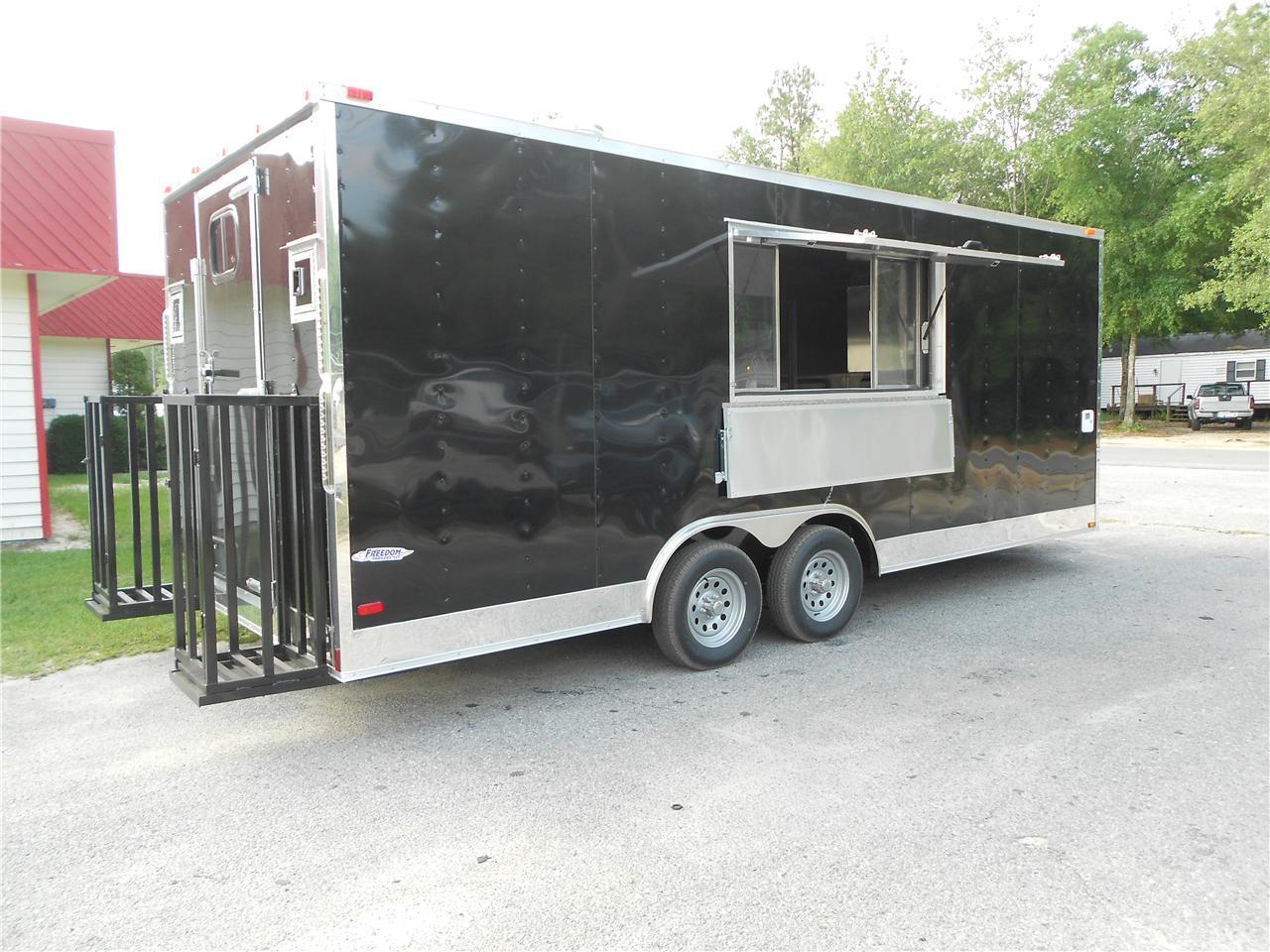 NEW 8.5x20 8.5 X 20 Enclosed Concession Food Vending BBQ Trailer ** MUST SEE **