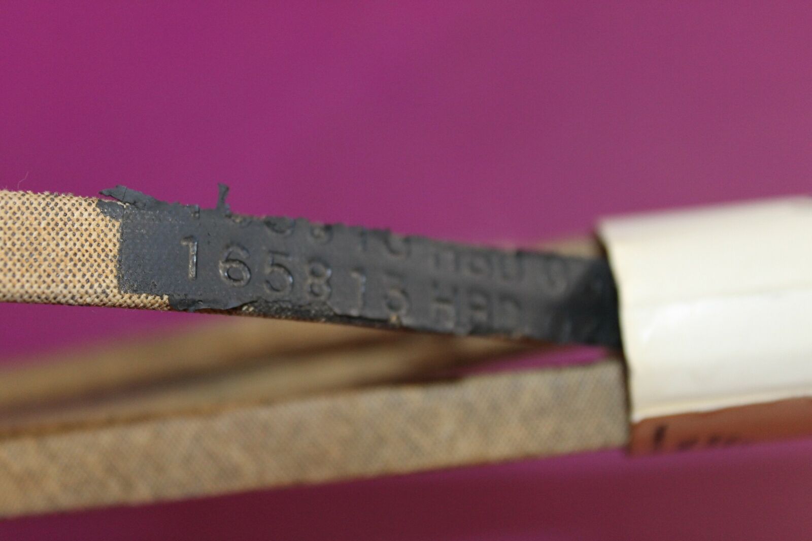 NOS Mower Belt marked 165813. Acquired from a closed dealership. See pic.