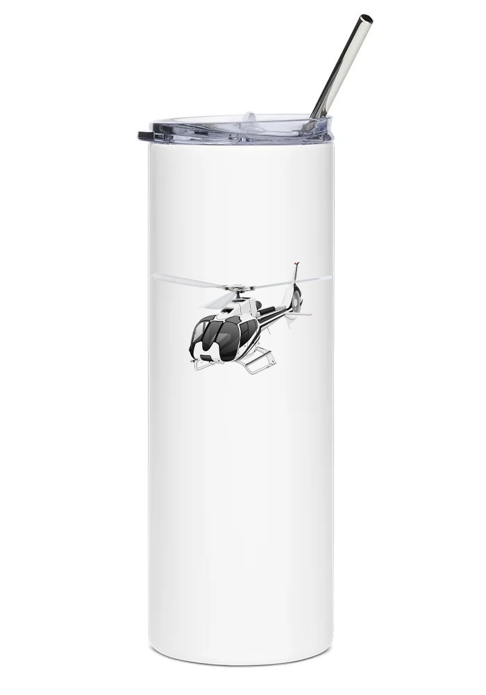 Eurocopter EC130 Stainless Steel Water Tumbler with straw - 20oz.