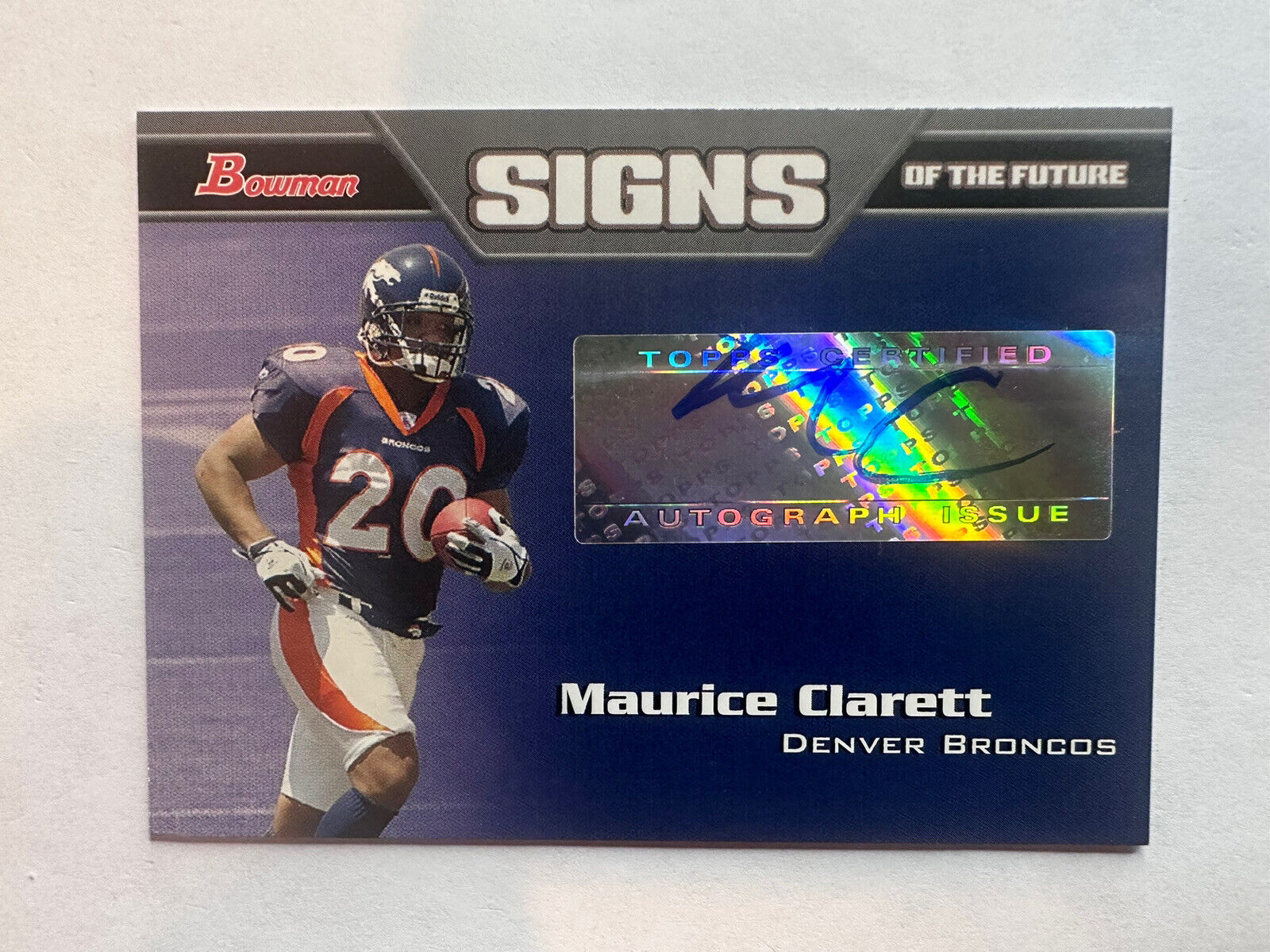 Maurice Clarett 2005 Bowman Signs of the Future Rookie Autograph RC Auto Buckeye