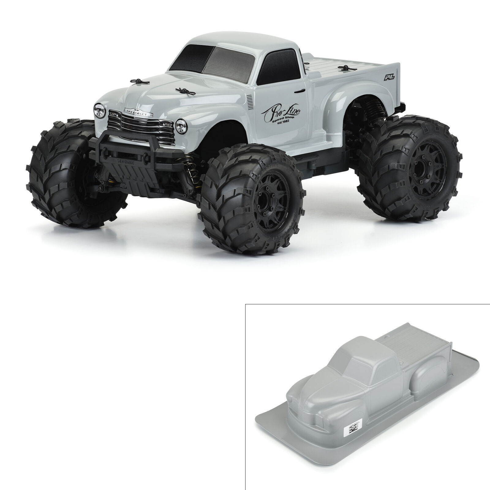 Pro-Line Racing Early 50's Chevy Tough-Color Stone Gray Body PRO325514 Car/Truck