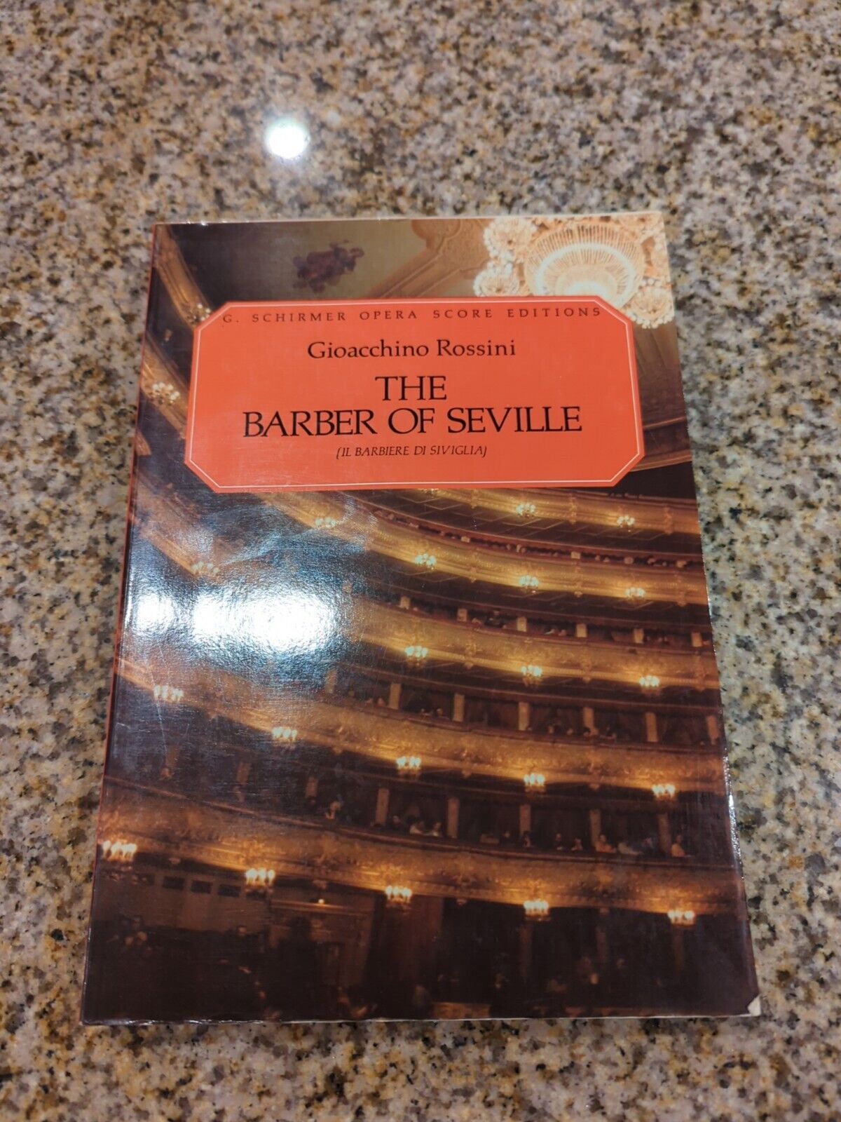 Vtg The Barber Of Seville Music Opera Score Book Gioacchino Rossini 1962