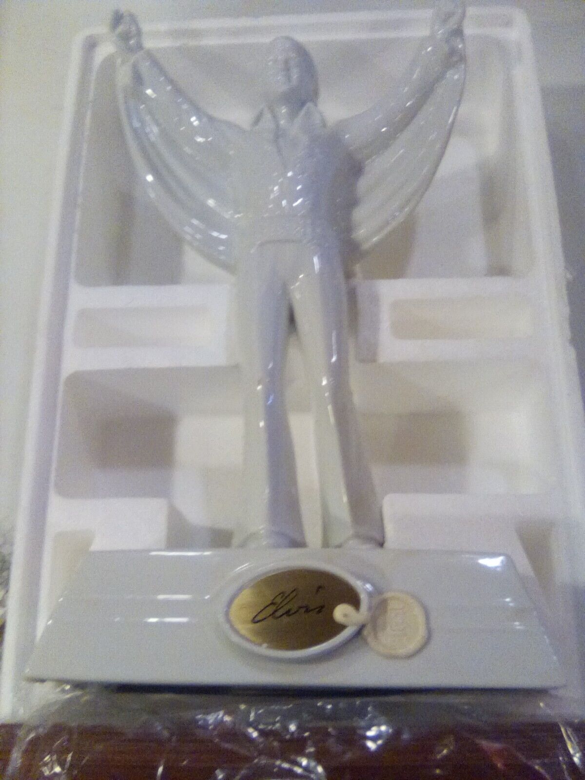 McCormick Elvis Designer #2, White Porcelain Decanter w. Orig. Box 1982 - EMPTY