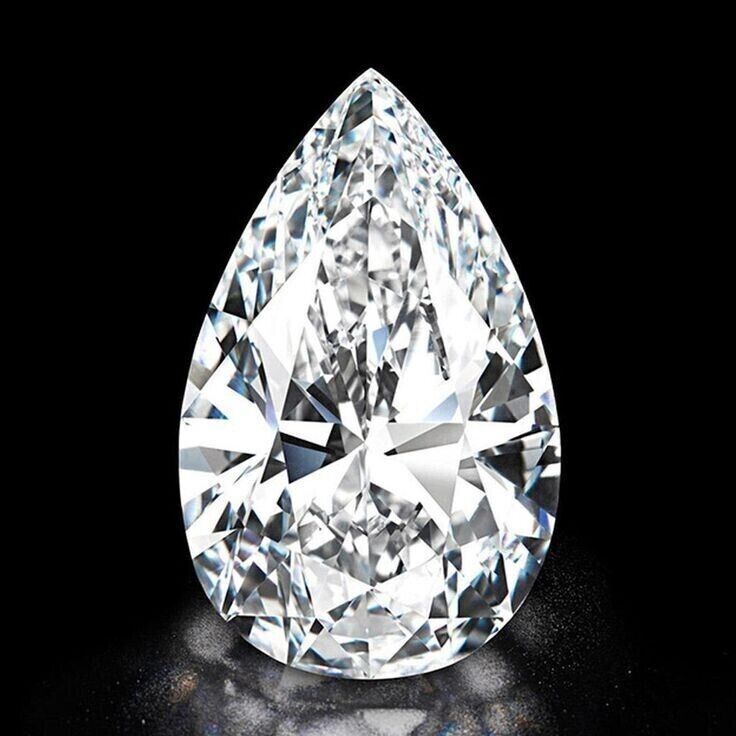 Eternal Splendor: 2Ct Lab-Grown Pear Diamond - Certified, H-Color, VVS1 Clarity