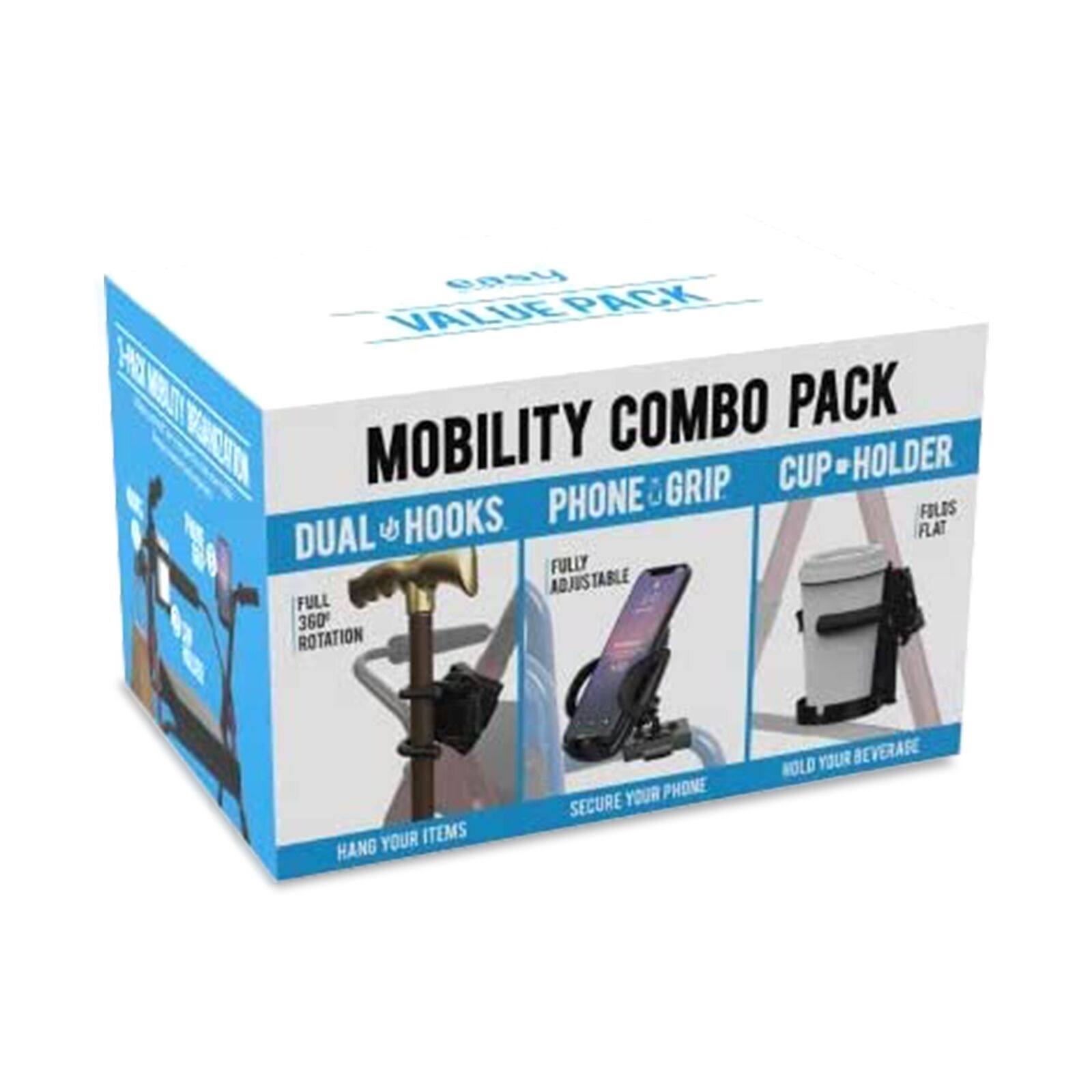 Easy Mobility Walker / Wheelchair Mobility Combo Pack for Walker / Wheelchair