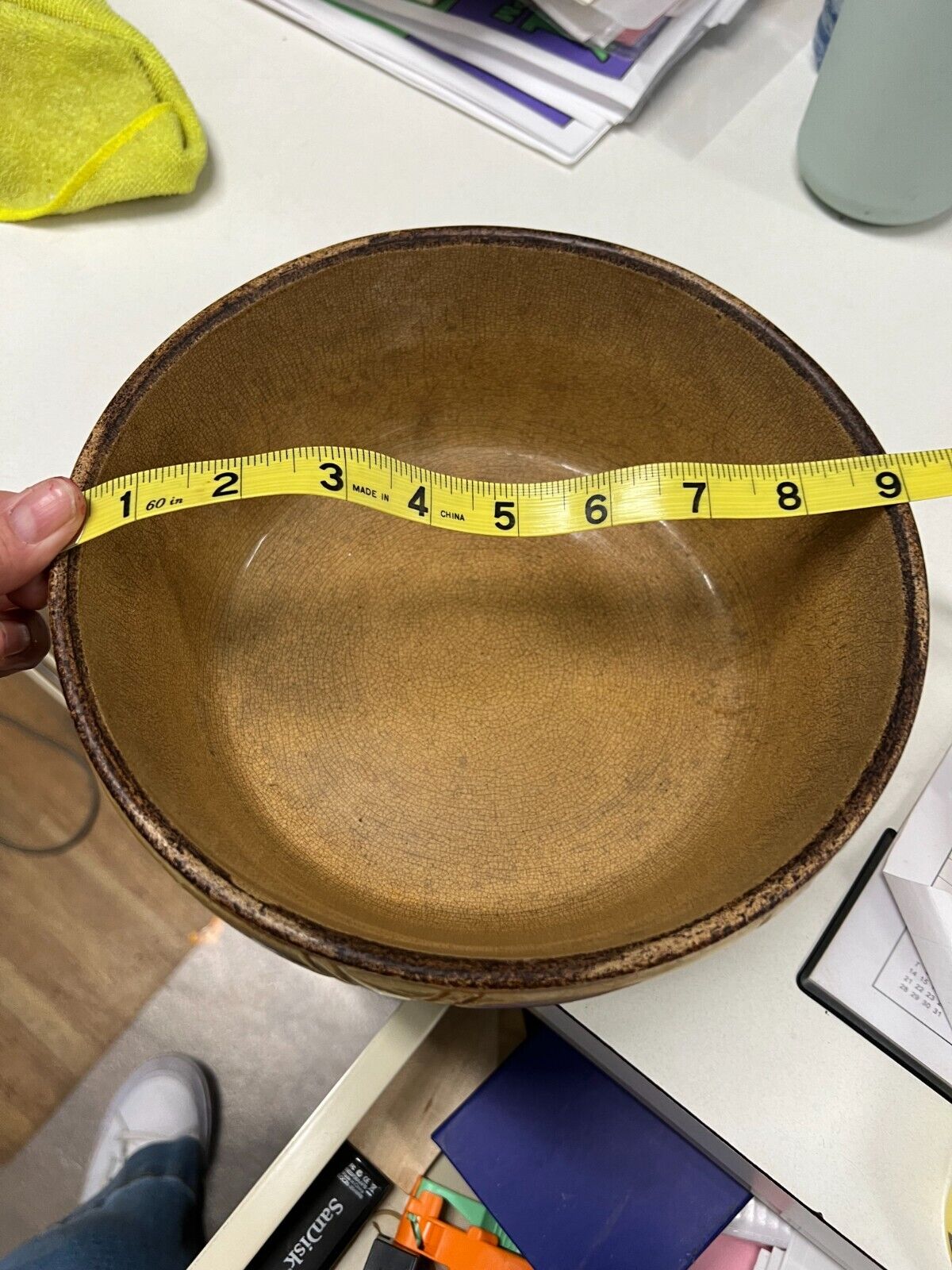 vintage hull pottery mixing bowl
