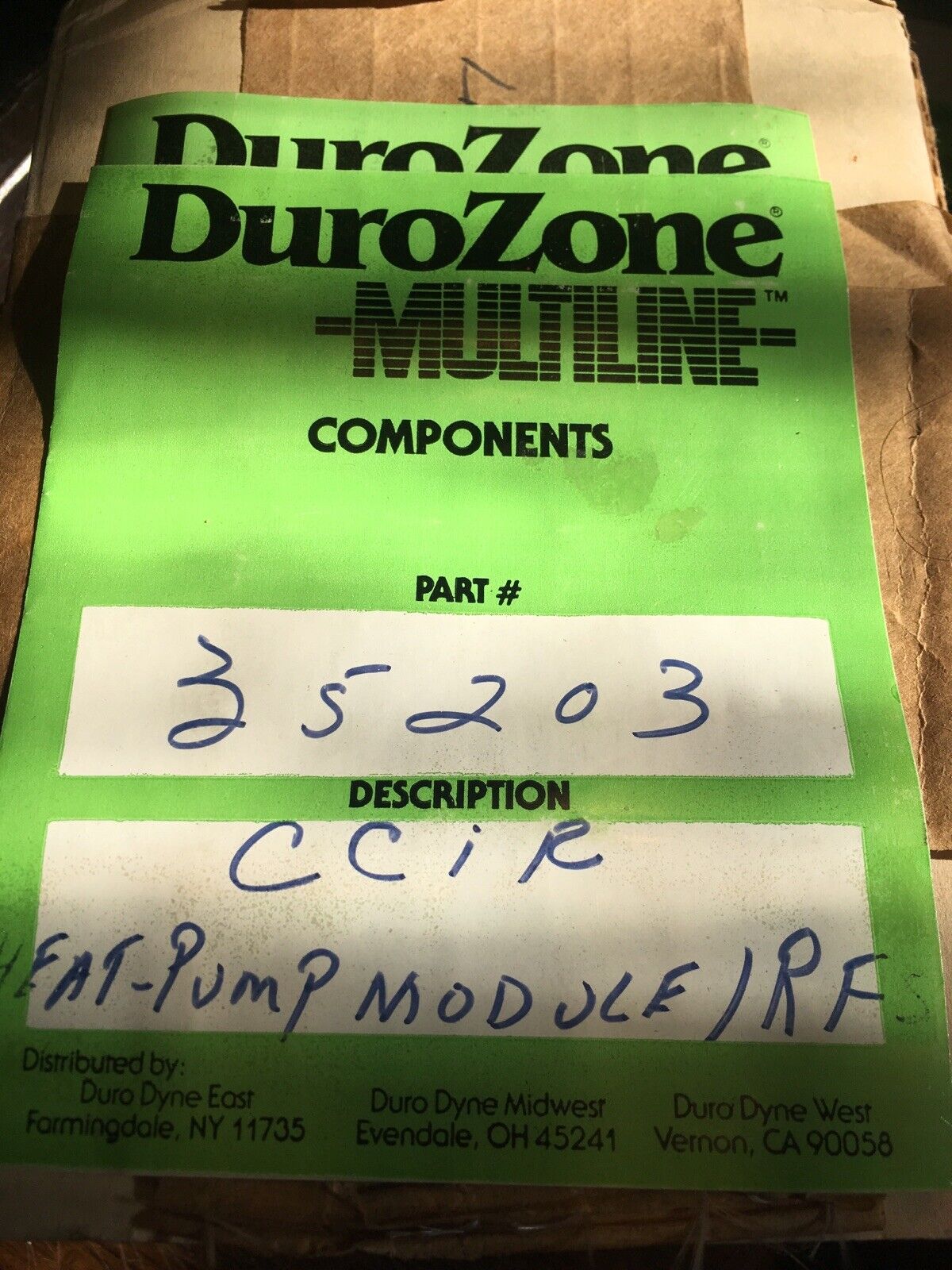  DUROZONE 35203 HEAT PUMP MODULE with  remote switch
