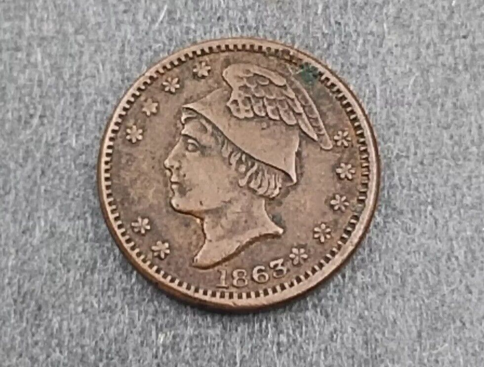 Civil War Token Coin 1863 E.Graden Livery &Sale Stable Kendallville IND 