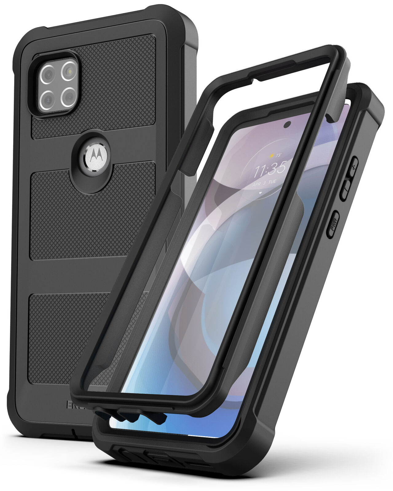 Motorola One 5G Ace Case with Screen Protector Protective Full Screen Phone Case