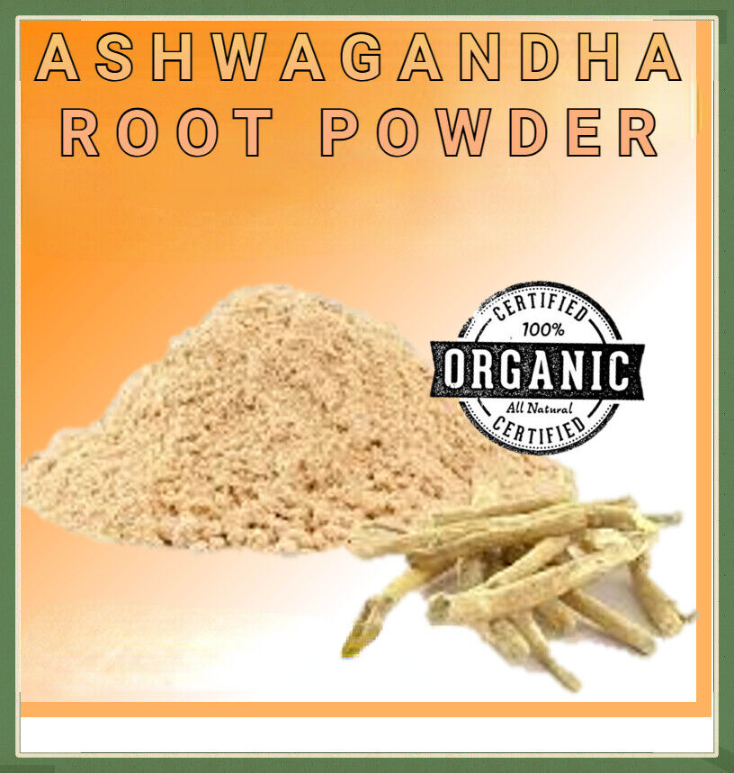 Organic ASHWAGANDHA ROOT POWDER Extract 30:1 - ASHWAGANDA - Withania Somnifera