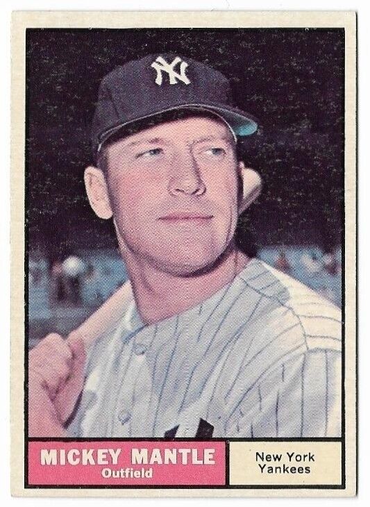 MICKEY MANTLE 1961 Topps #300 New York Yankees NM-MT Vintage Box Find HOF 🔥⚾🔥
