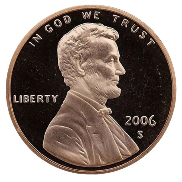 2006-S Gem BU Lincoln Memorial Cent Penny Proof Coin Free S&H W/Tracking 2572