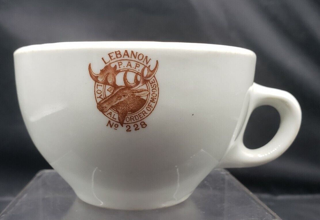 Vintage Carr China Coffee Tea Mug Lebanon PA LOYAL ORDER OF MOOSE NO. 228 P.A.P