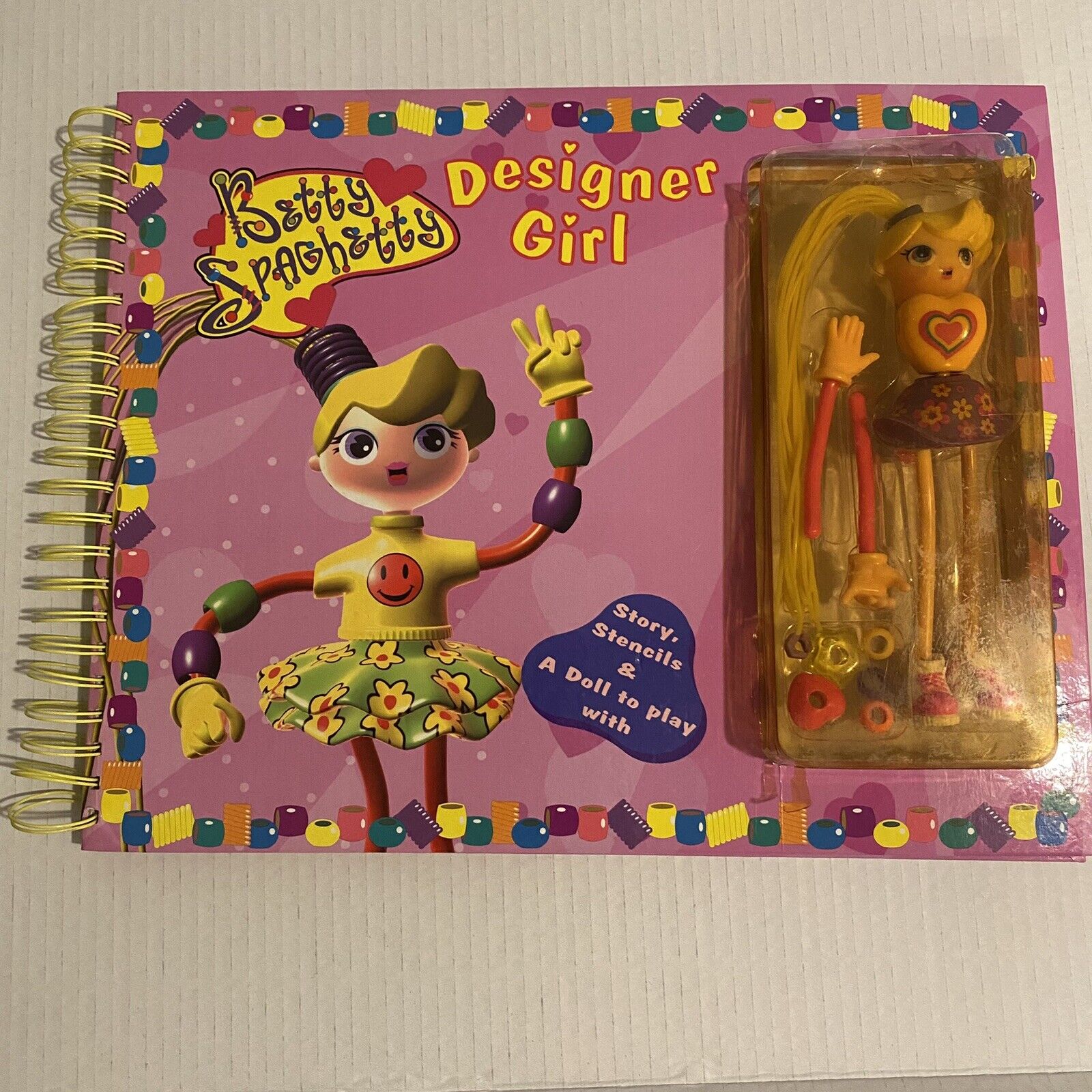 Betty Spaghetty Vintage Book And Doll Designer Girl 2002