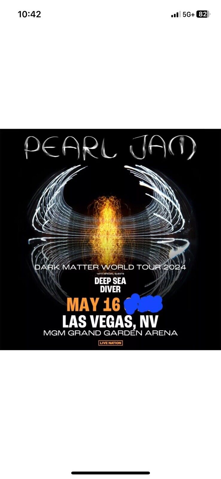 pearl jam tickets 2024 Las Vegas