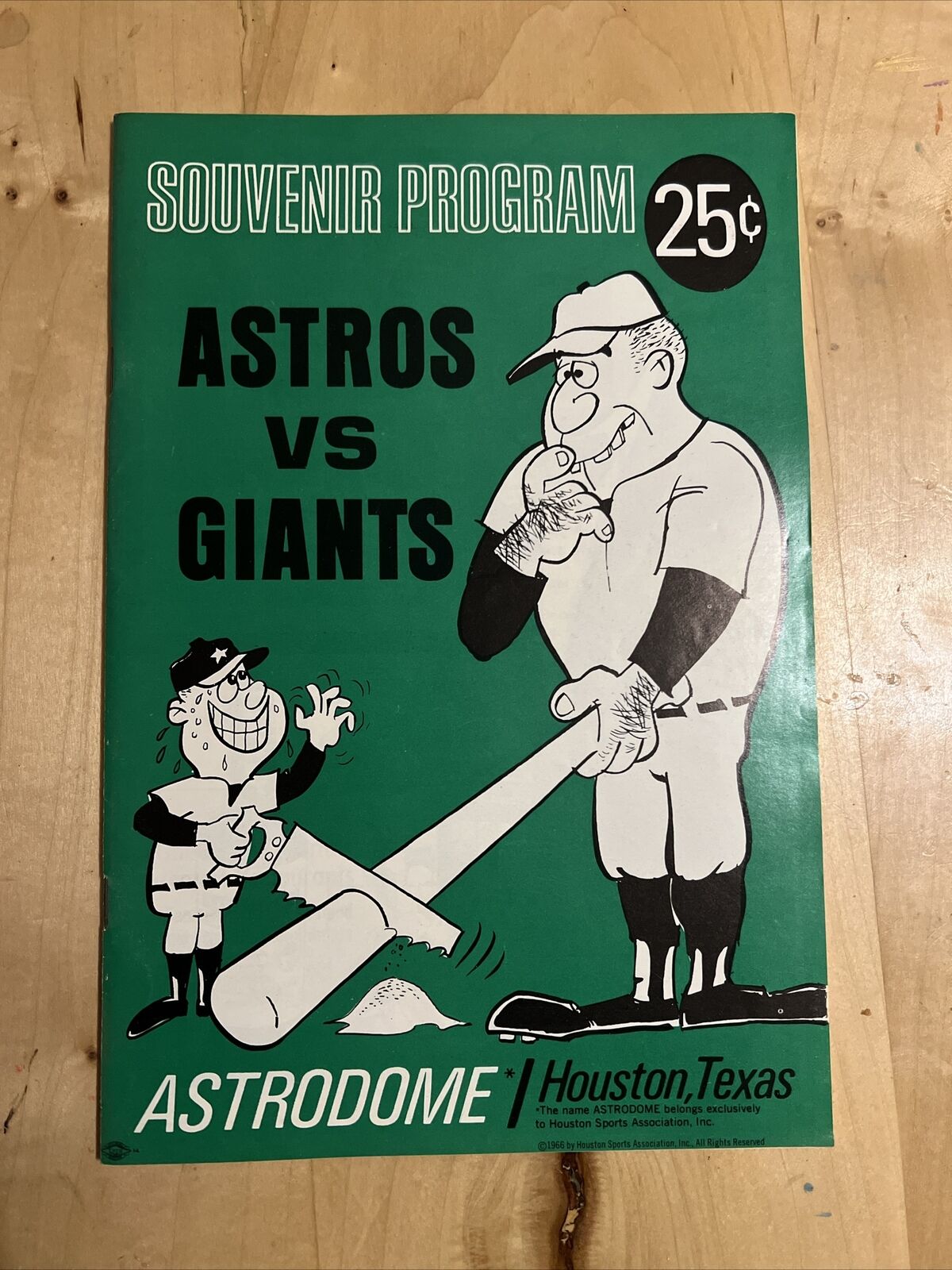 1967 Houston Astros vs. San Francisco Giants Program - Scored