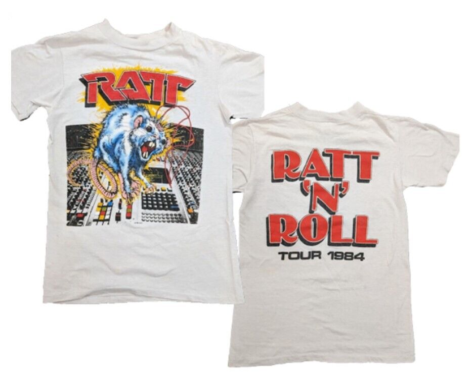 Vintage Ratt T-shirt Retro Music Tour 1984 Graphic Tee