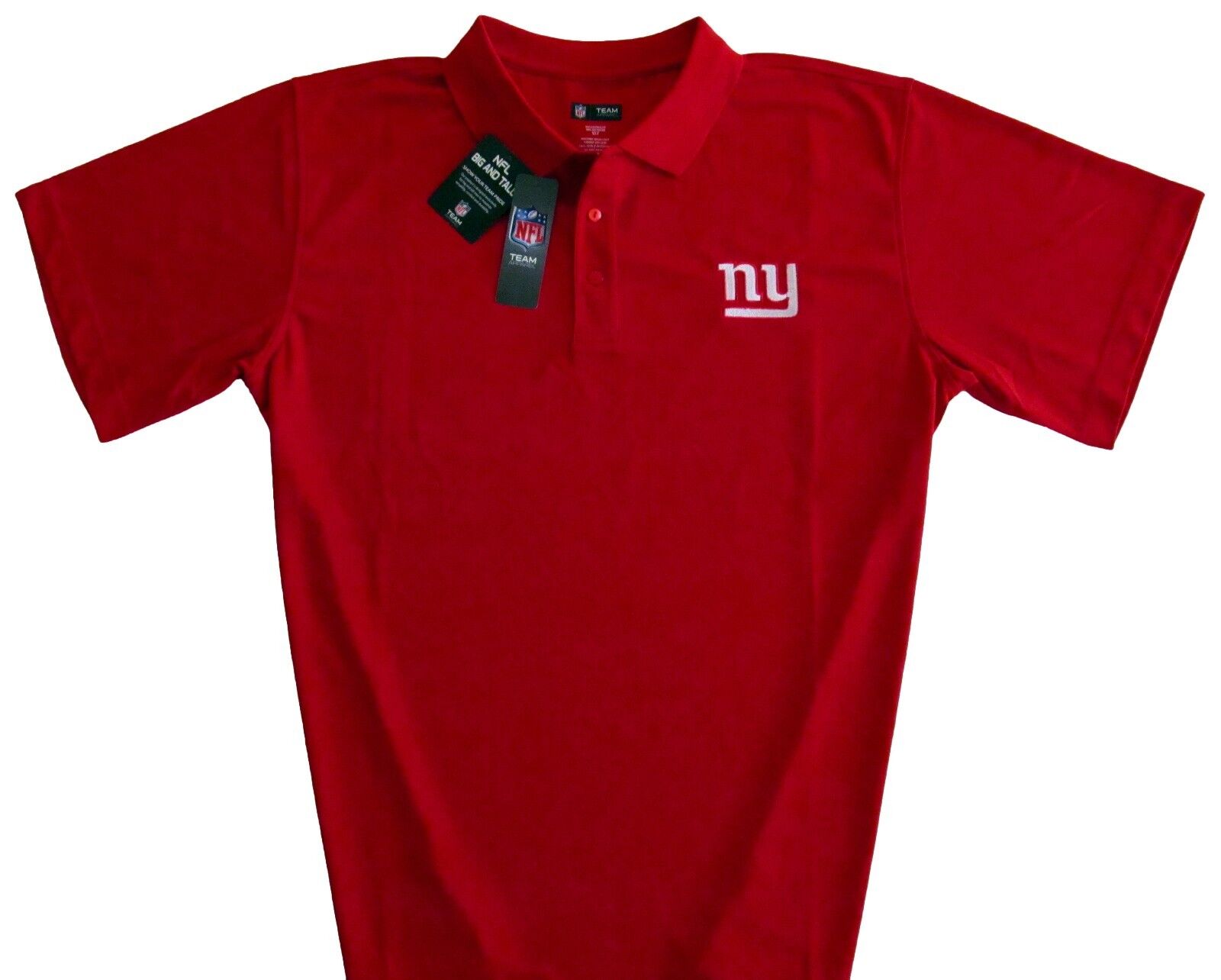 New York Giants NFL Men\'s Classic Dri Fit Red Polo Shirt - Size XL Tall, 2X, 4X