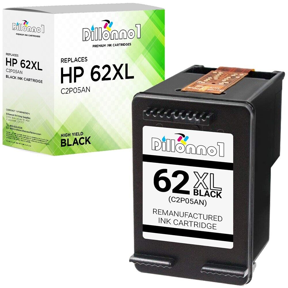 For HP 62XL Black (C2P05AN) Ink Cartridge for Officejet 5700 Series