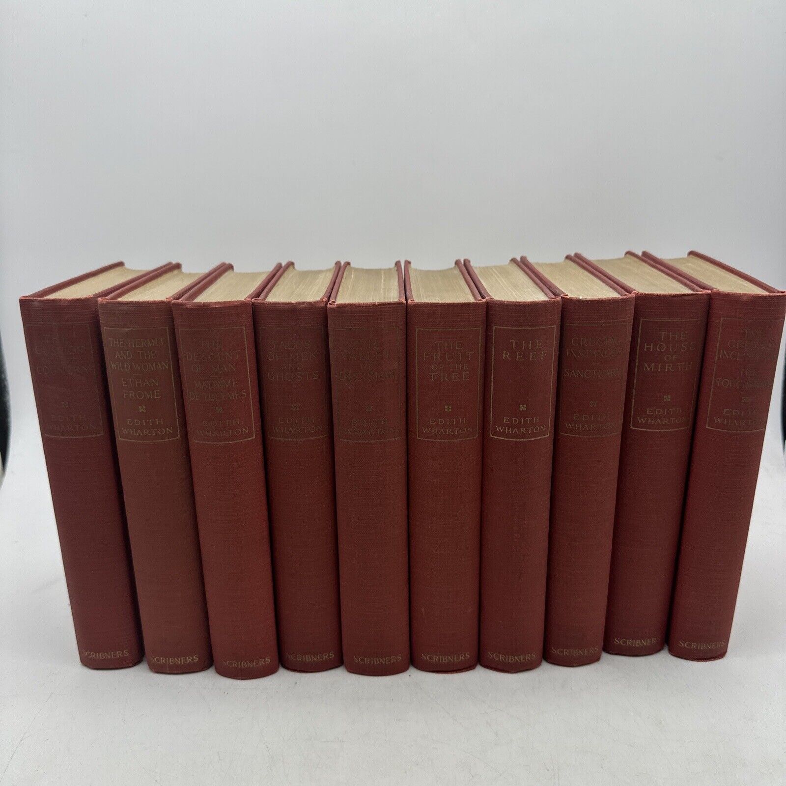 Vintage Edith Wharton 10 Volumes - 1914 - VG