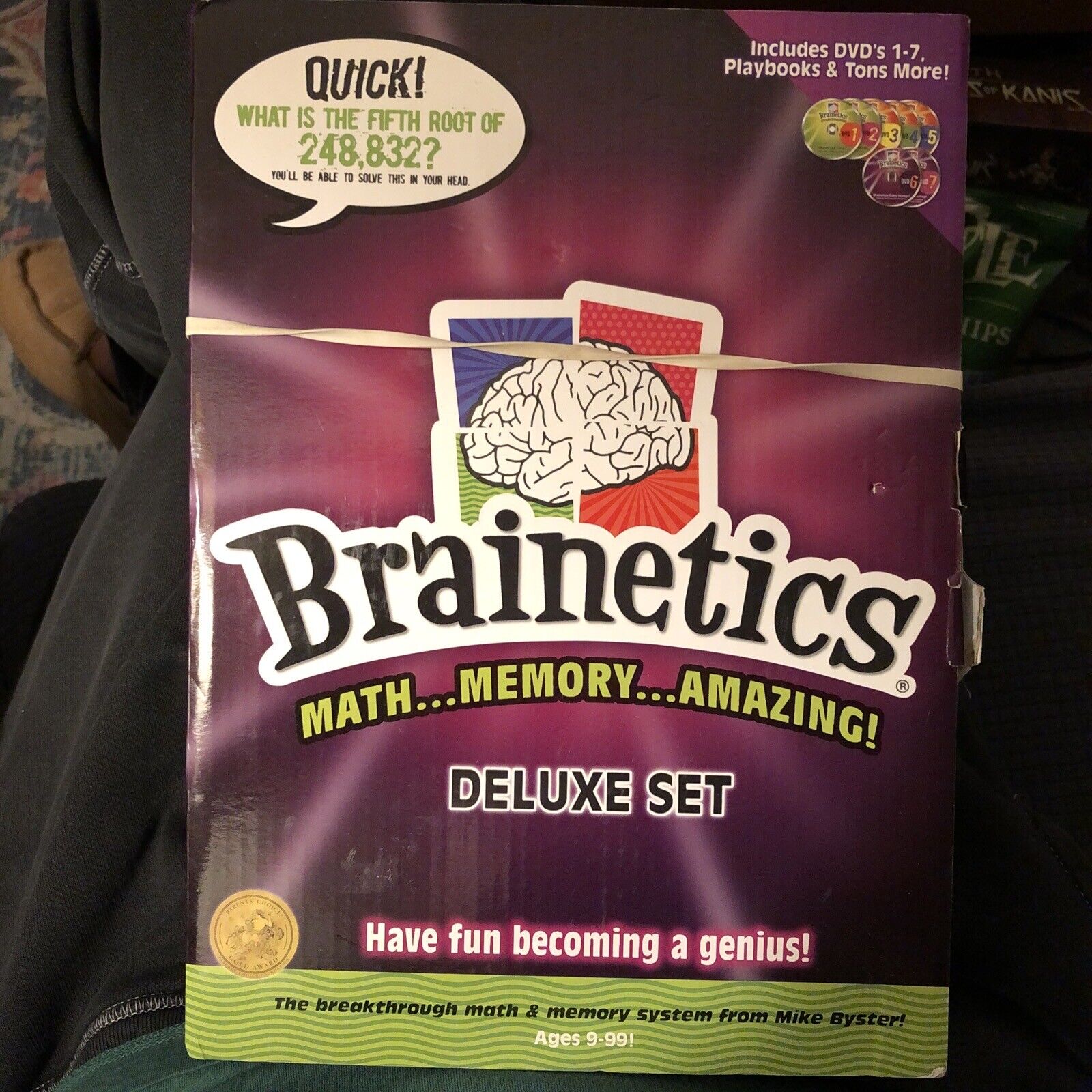 BRAINETICS DELUXE SET DVD\'s 1-7 Math Memory AGES 9-99 Complete (MSRP $179)
