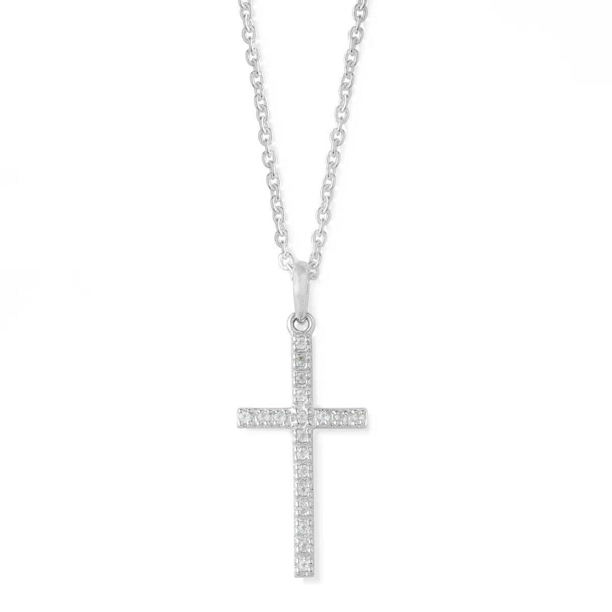 Boma Jewelry Cross Two way Necklace 925 Sterling Silver NEW (NA 9083WTP)