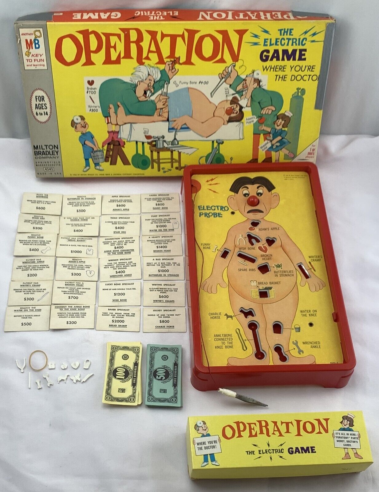 1965 Operation Game by Milton Bradley Complete and Working Very Good Condition