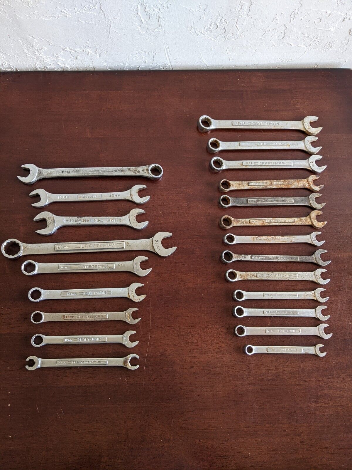 Lot Of Vintage CRAFTSMAN USA MADE + Other USA Made Wrenches