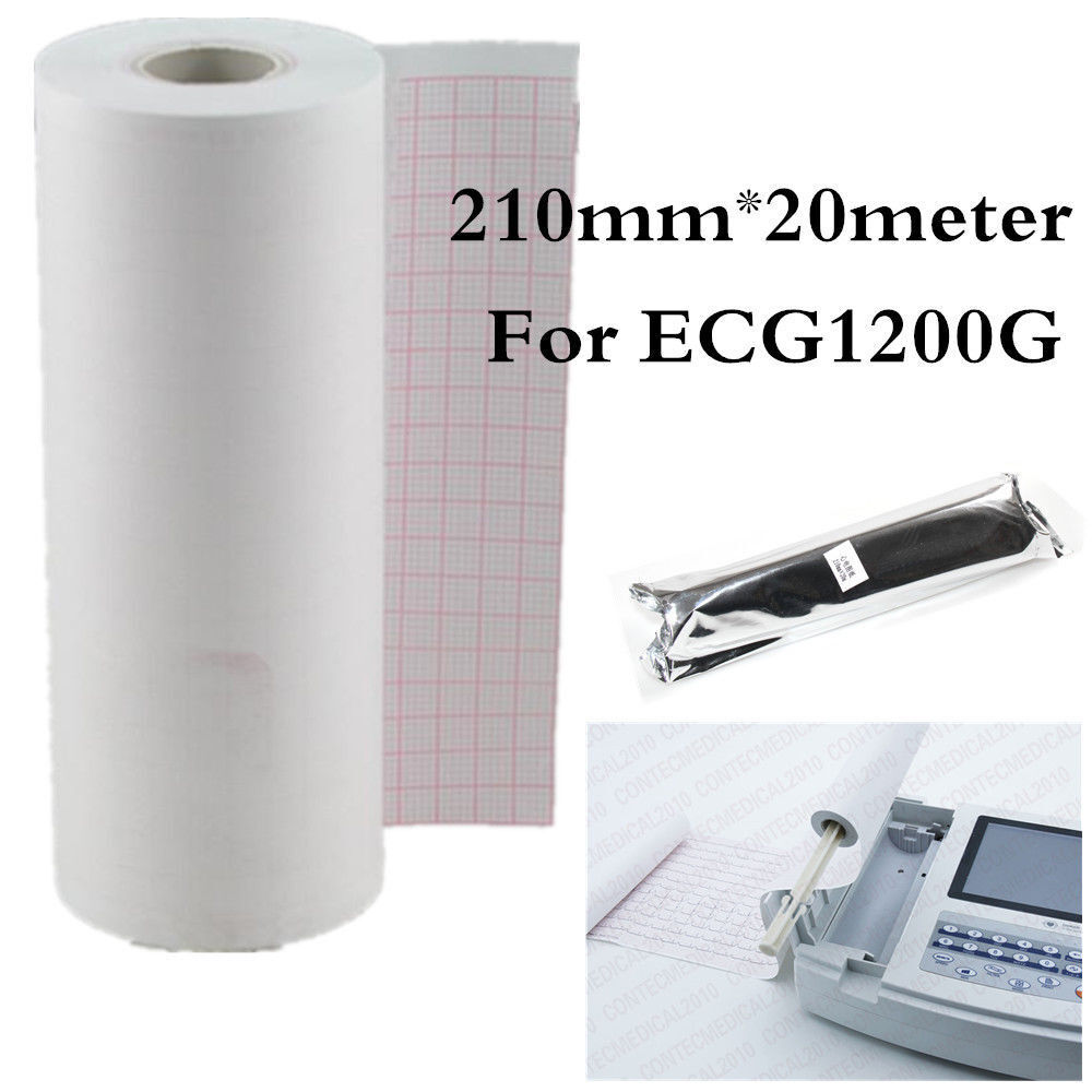 Thermal Record Print Paper For CONTEC ECG1200G /ECG1201 ECG Machine 210mm*20m