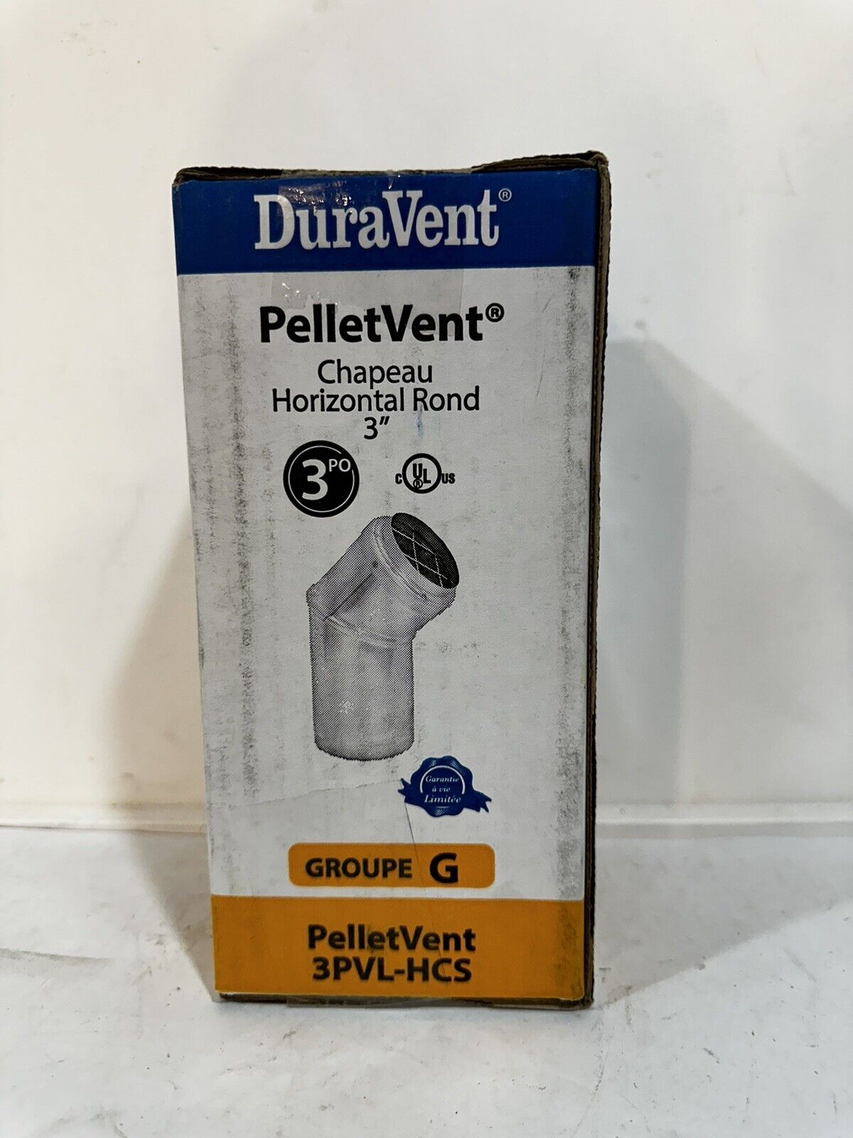 DuraVent PelletVent 3 in. Horizontal Round Cap Chimney Termination Cap 3PVL-HC