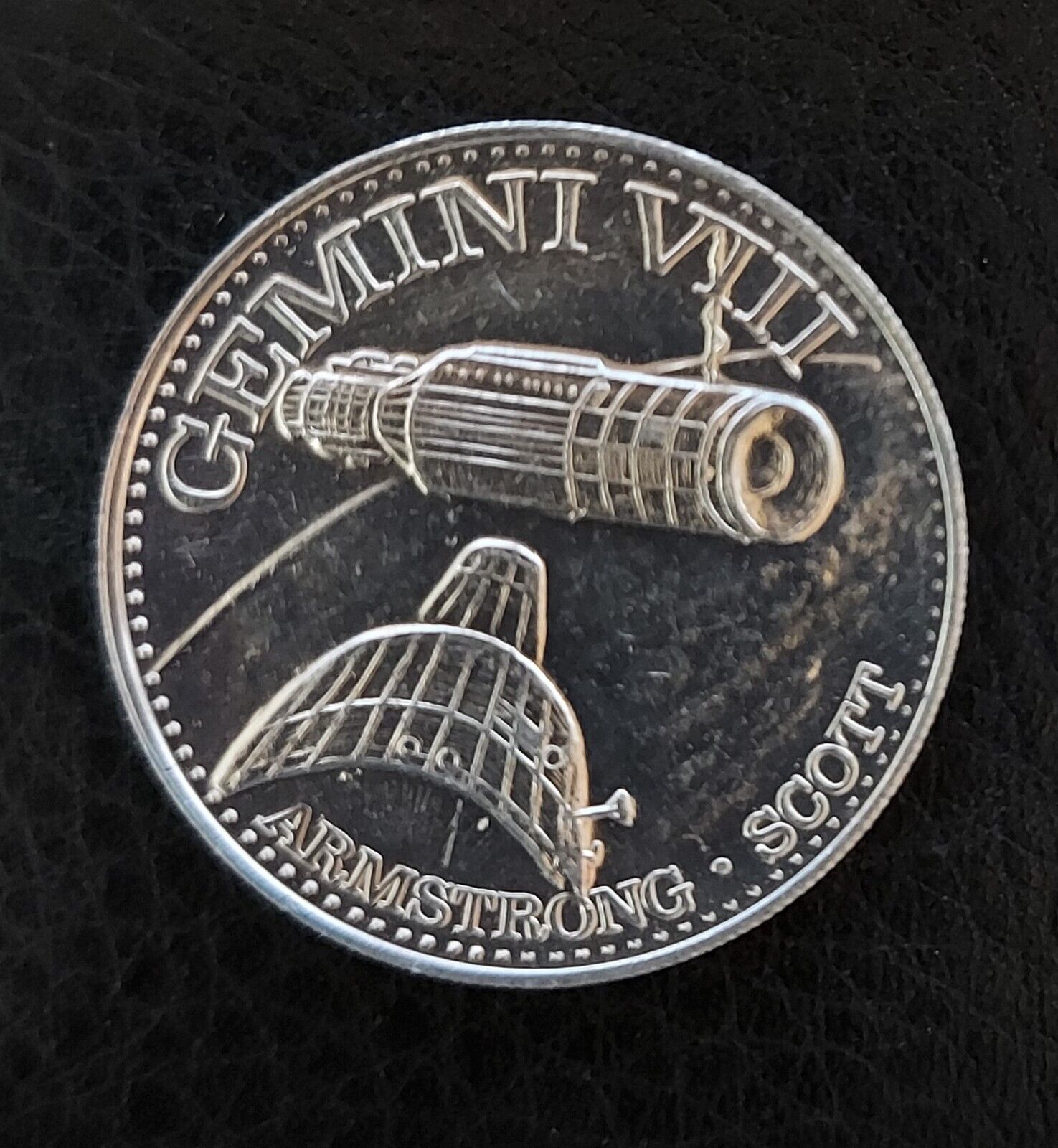GEMINI VIII Mission NASA Vintage Space Program Medallion Medal Challenge Coin