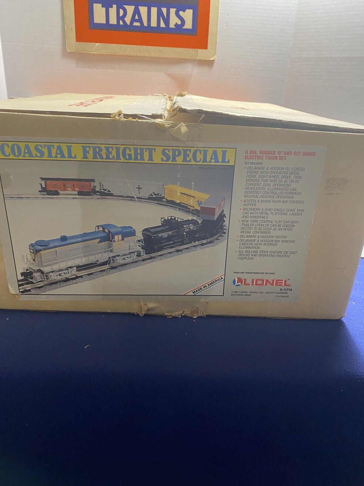 Lionel 6-11719 Costal Freight Special Set Box with Inserts