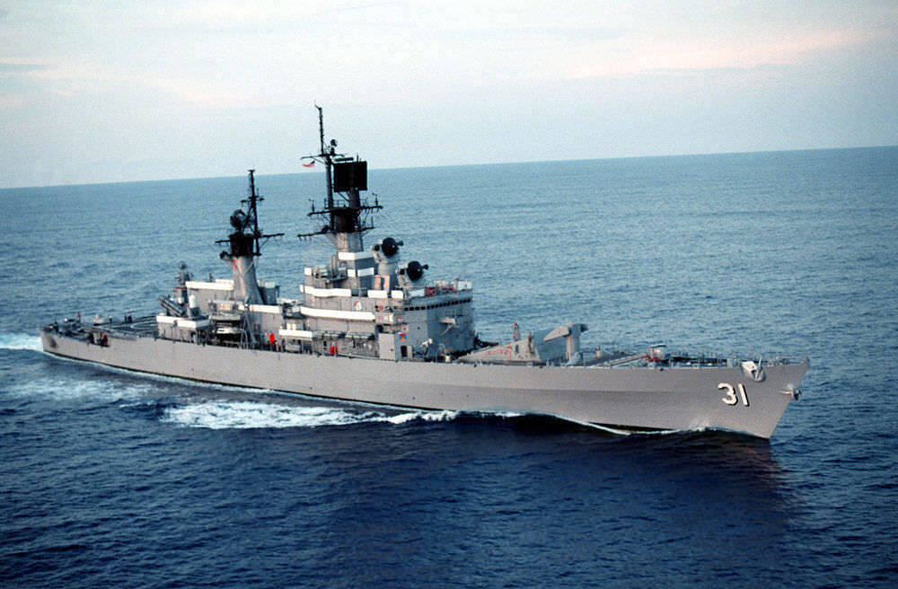 USS STERETT 8X10 PHOTO CG-31 NAVY US USA BELKNAP CLASS DESTROYER SHIP