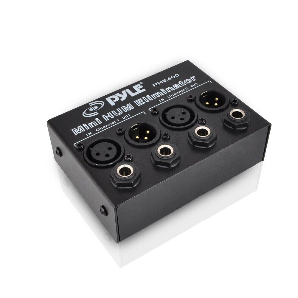 Pyle 2-Channel Hum/Noise Eliminator Box w/XLR Jacks PHE400