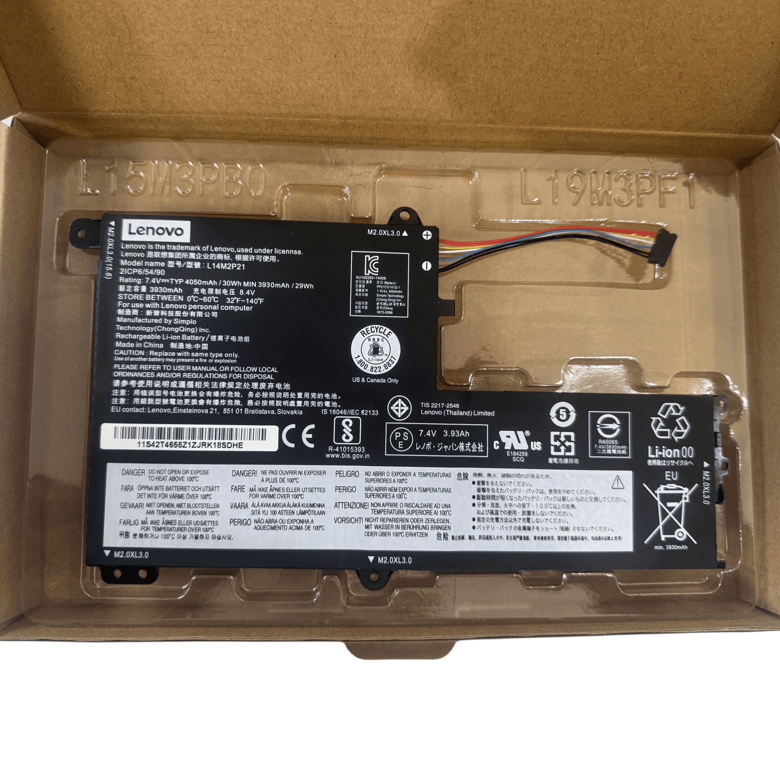 Genuine L14M2P21 L14L2P21 Battery for Lenovo IdeaPad 330S-15ARR 330S-15IKB 15AST