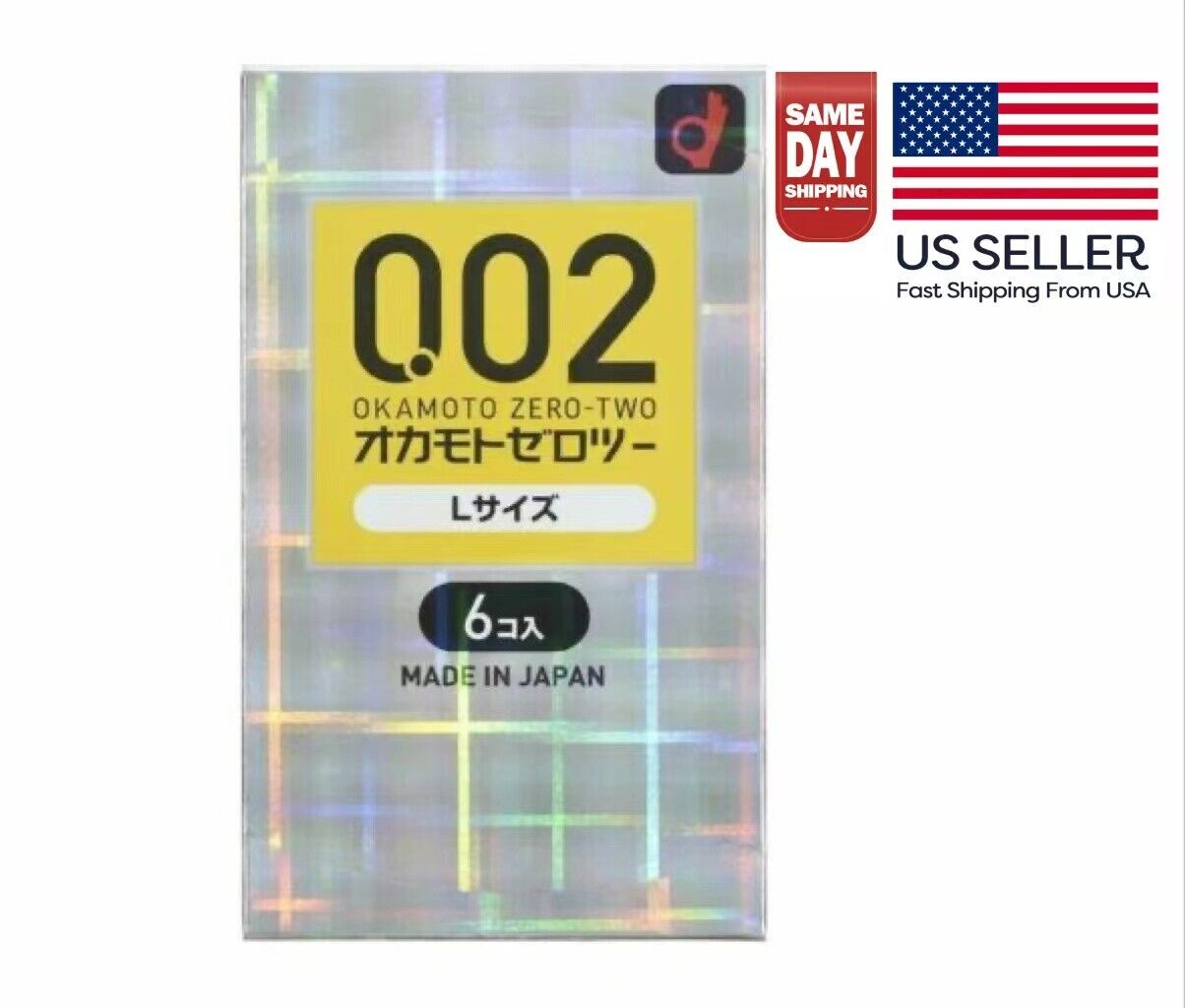 Okamoto 002Ex L Size Large Polyurethane Condoem 6Pcs Made In Japan-US Seller