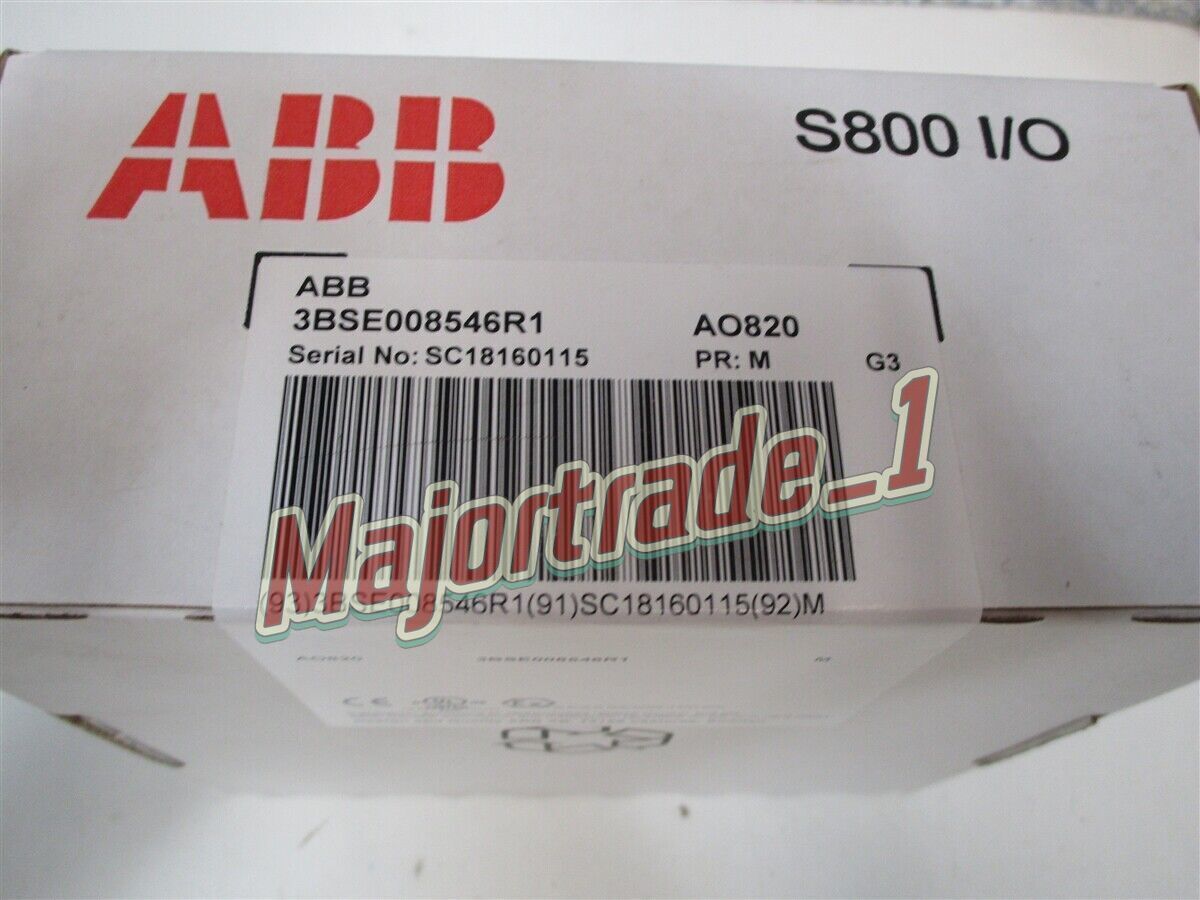 ABB 3BSE008546R1 AO820 Analog Output Control Unit S800 I/O NEW Sealed