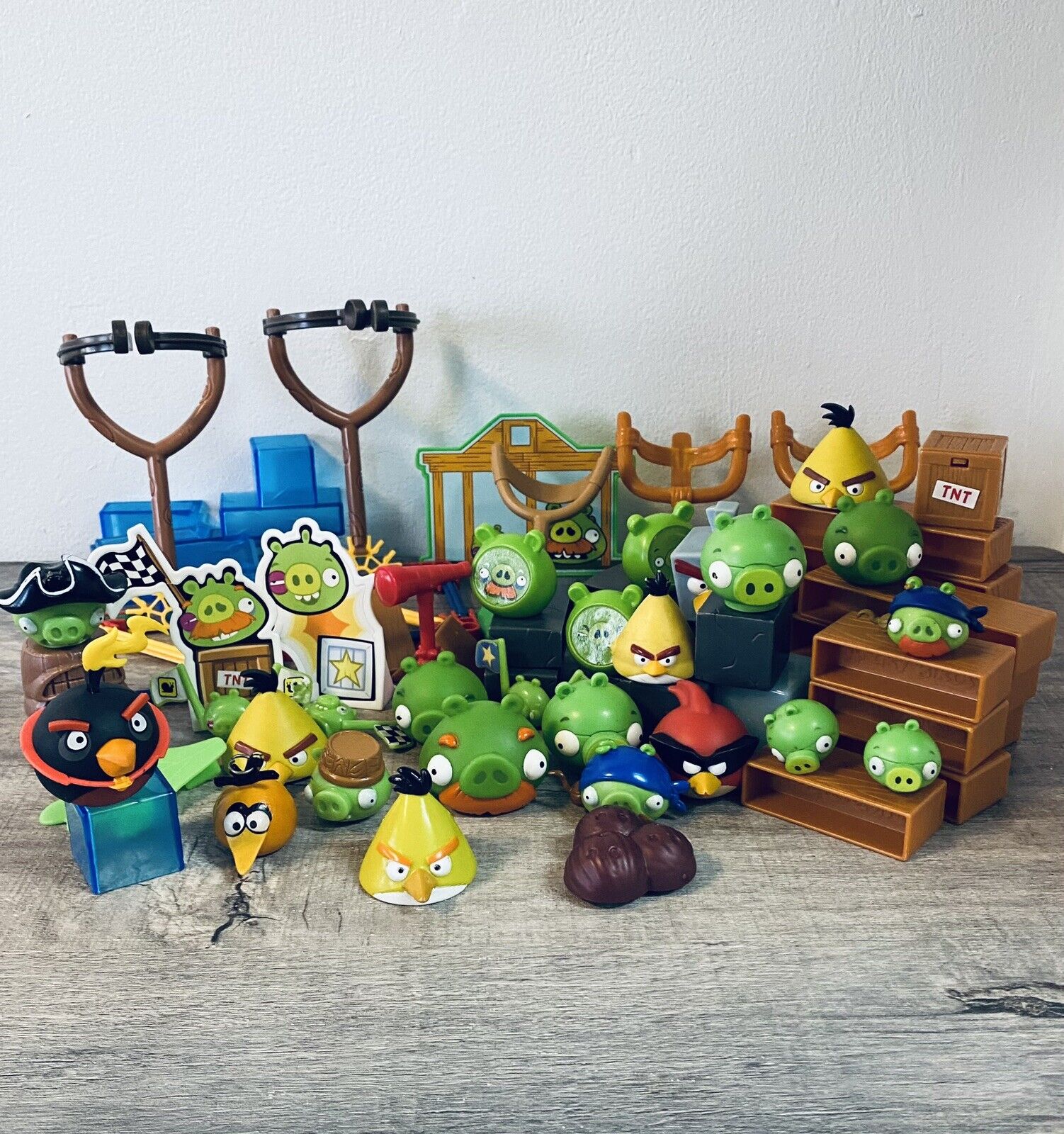 Over 50 Angry Bird assorted Game And Playset Pieces