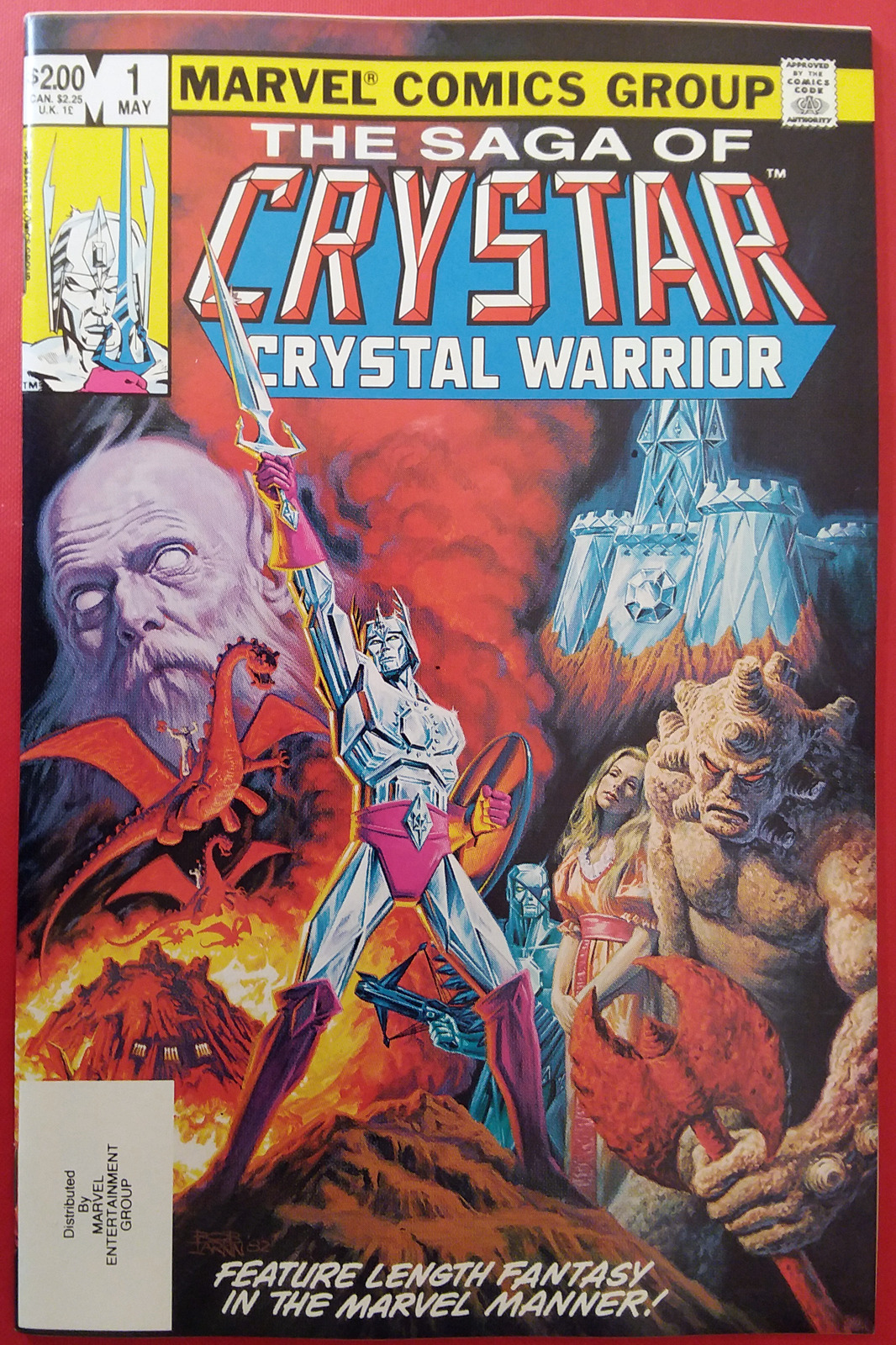 Saga of Crystar, Crystal Warrior #1 (1983, Marvel) VF/NM baxter stock