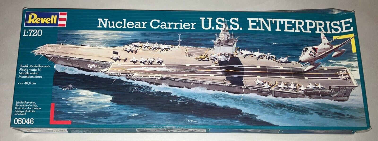 Revell DAMAGED BOX USS Enterprise Nuclear Aircraft Carrier 1:720 ship model kit