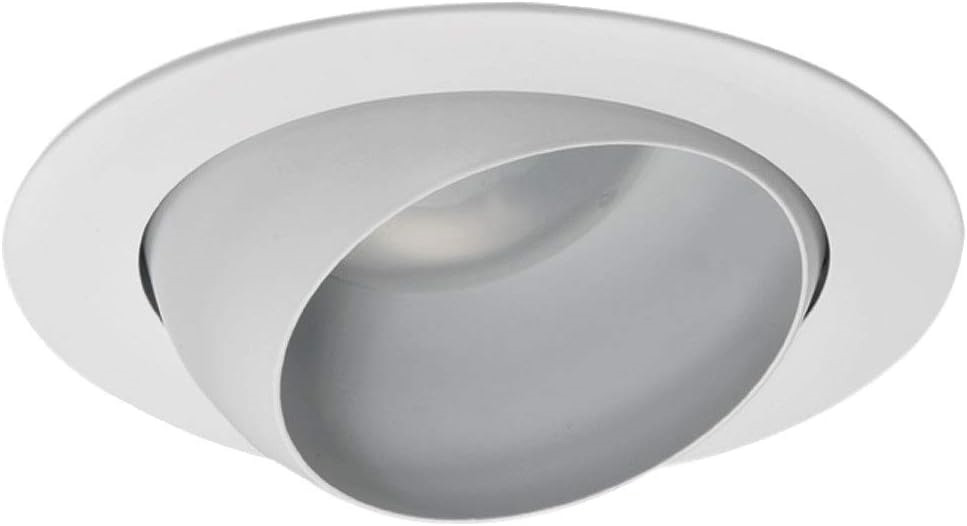 NICOR Lighting 4 inch White Adjustable Eyeball Trim, for 4 inch Housings 19506WH