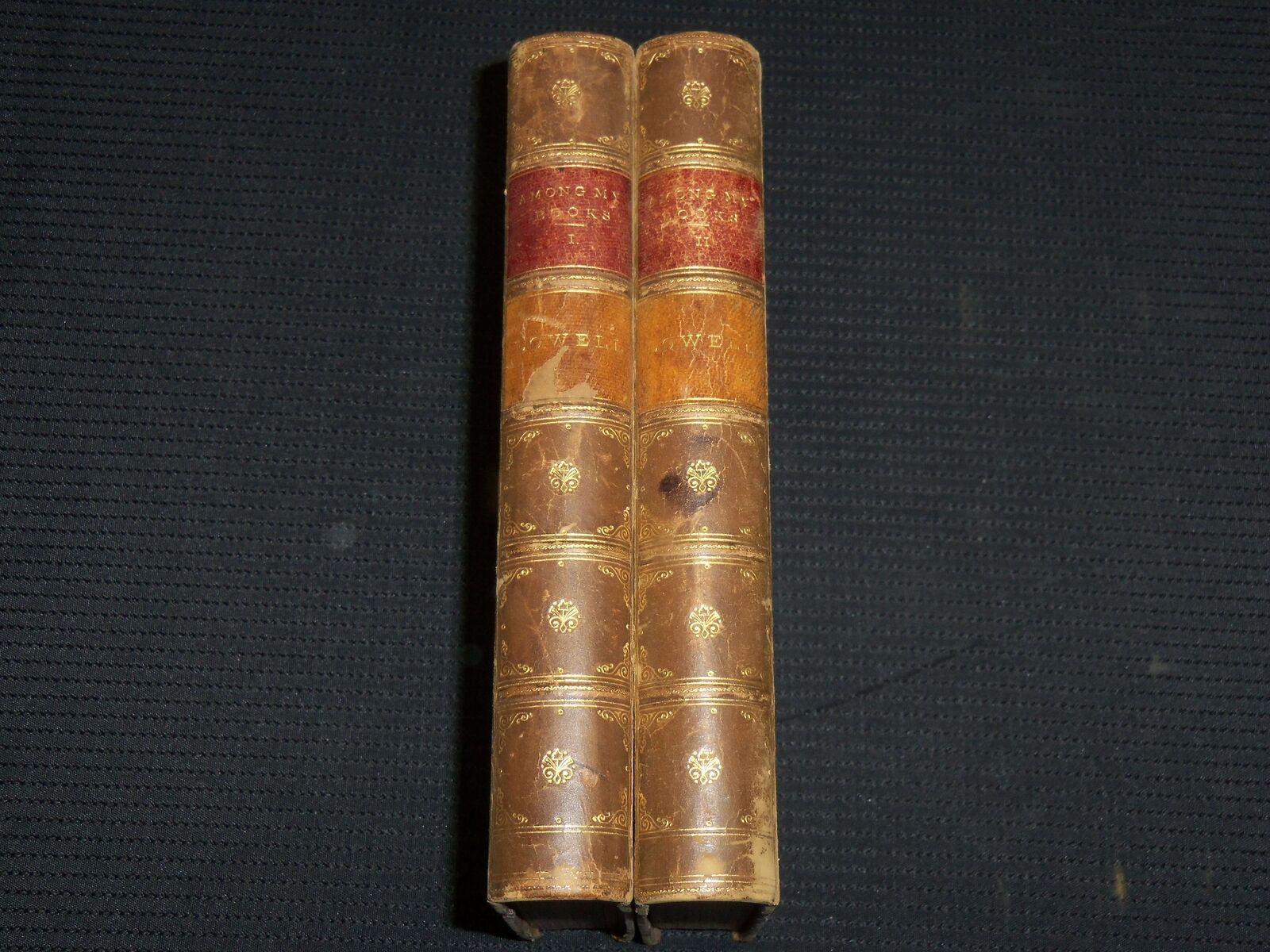 1883 AMONG MY BOOKS BY JAMES RUSSELL LOWELL VOLUME 1 & 2 - KD 3409P