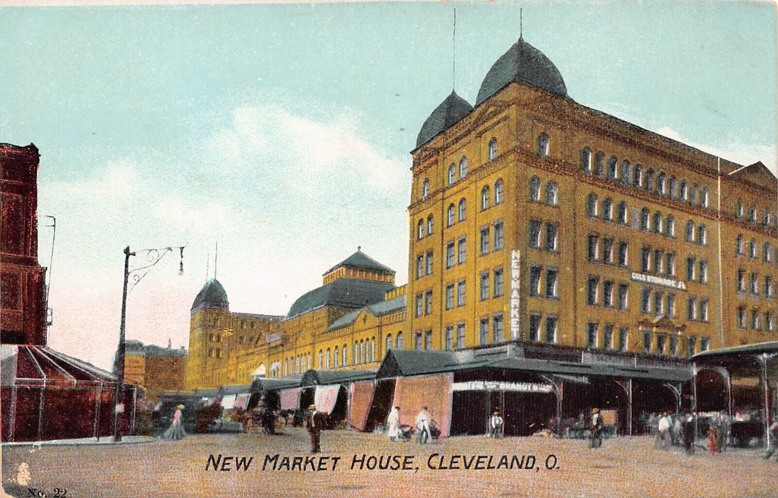 Cleveland Ohio New Market House East 4th Street Department Store Postcard D51