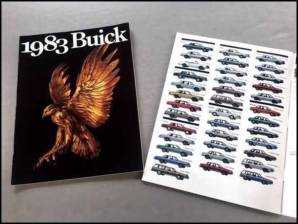1983 Buick 76-page Car Sales Brochure Catalog Riviera convertible Electra Regal