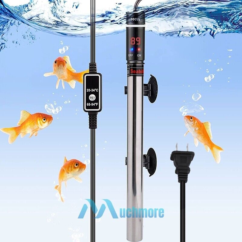500W LCD Digital Aquarium Heater Submersible Fish Tank Thermostat Anti Explosion