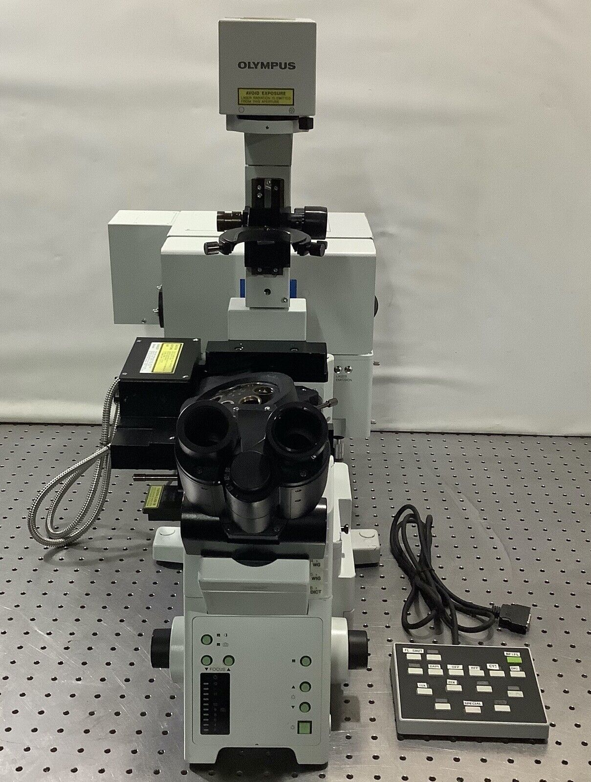 Olympus IX81 Motorized Inverted Fluorescence Microscope w/ Fluoview FV1000 