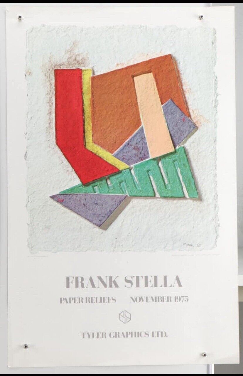 FRANK STELLA 1975 RARE ORIGINAL VINTAGE Art Exhibition Poster