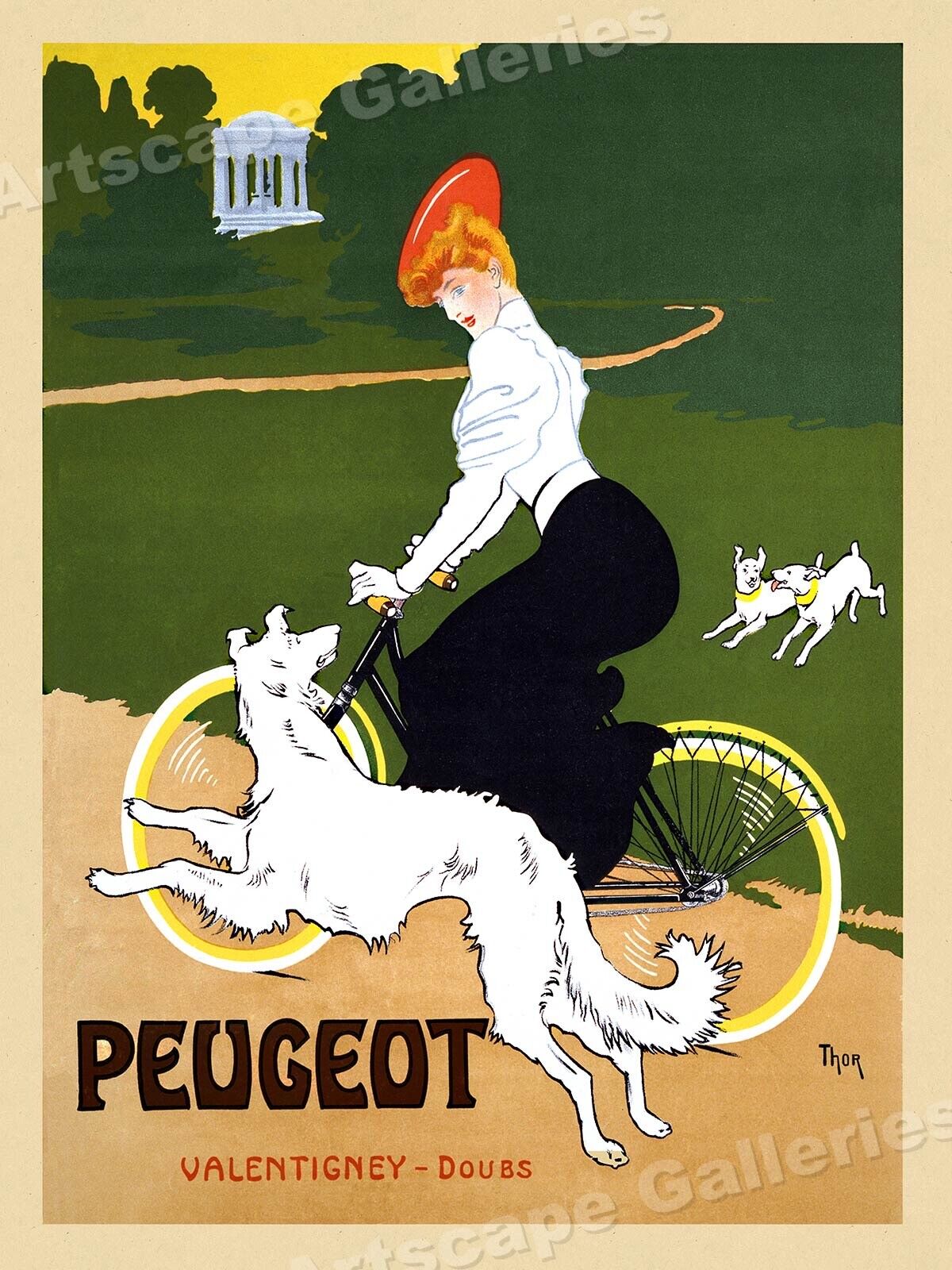 1905 French Bicycle Advertising Poster - \