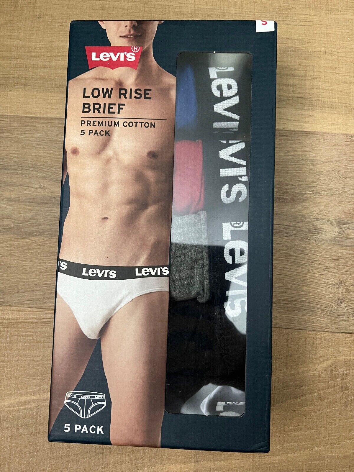 Levi's Men's Low Rise Brief Premium Soft Cotton 5 Pack - Multicolor