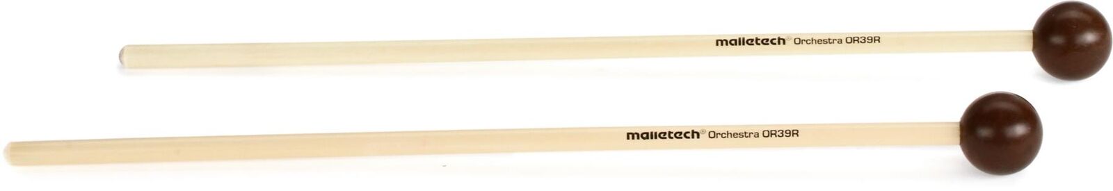 Malletech OR39R Orchestral Series Xylophone Mallets - Brown (3-pack) Bundle